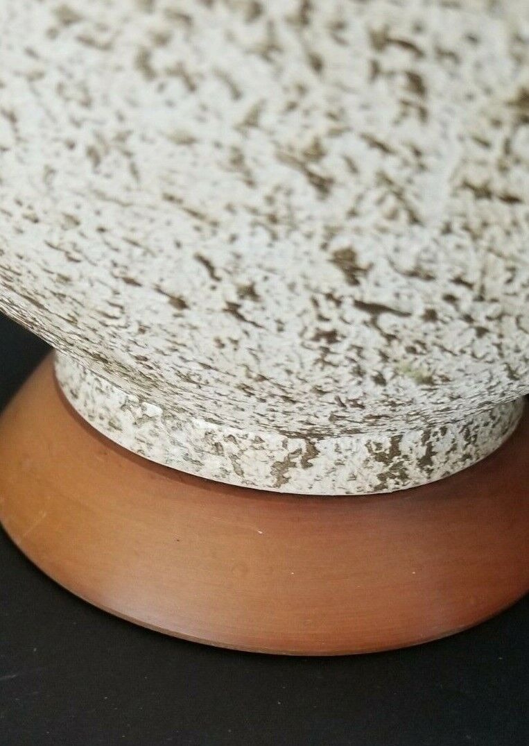 MCM 1960's " I Dream Of Genie " Table Lamp With Floral Design Danish Modern