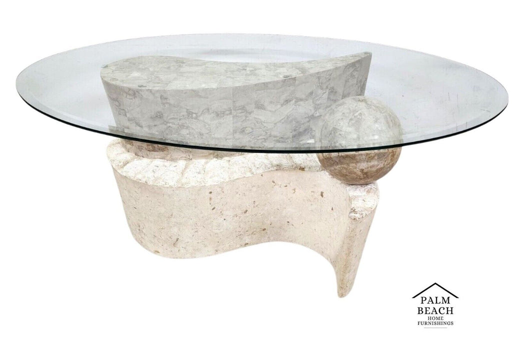 Tessellated Sculptural Coffee Table Mactan Stone