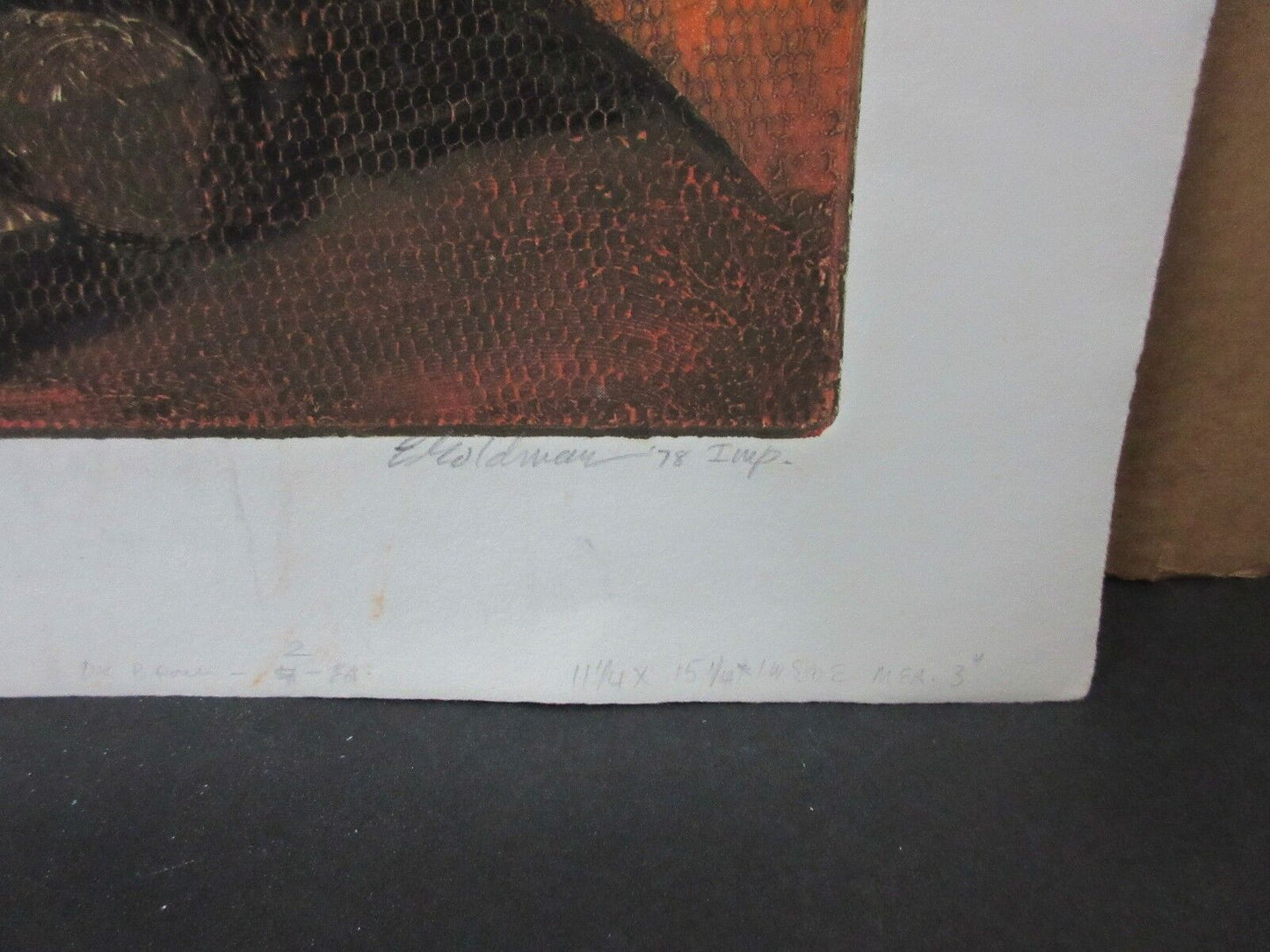 Vtg 1978 Edward Goldman (1916-2006) Signed S/P Imp Serigraph Sunset Sunrise