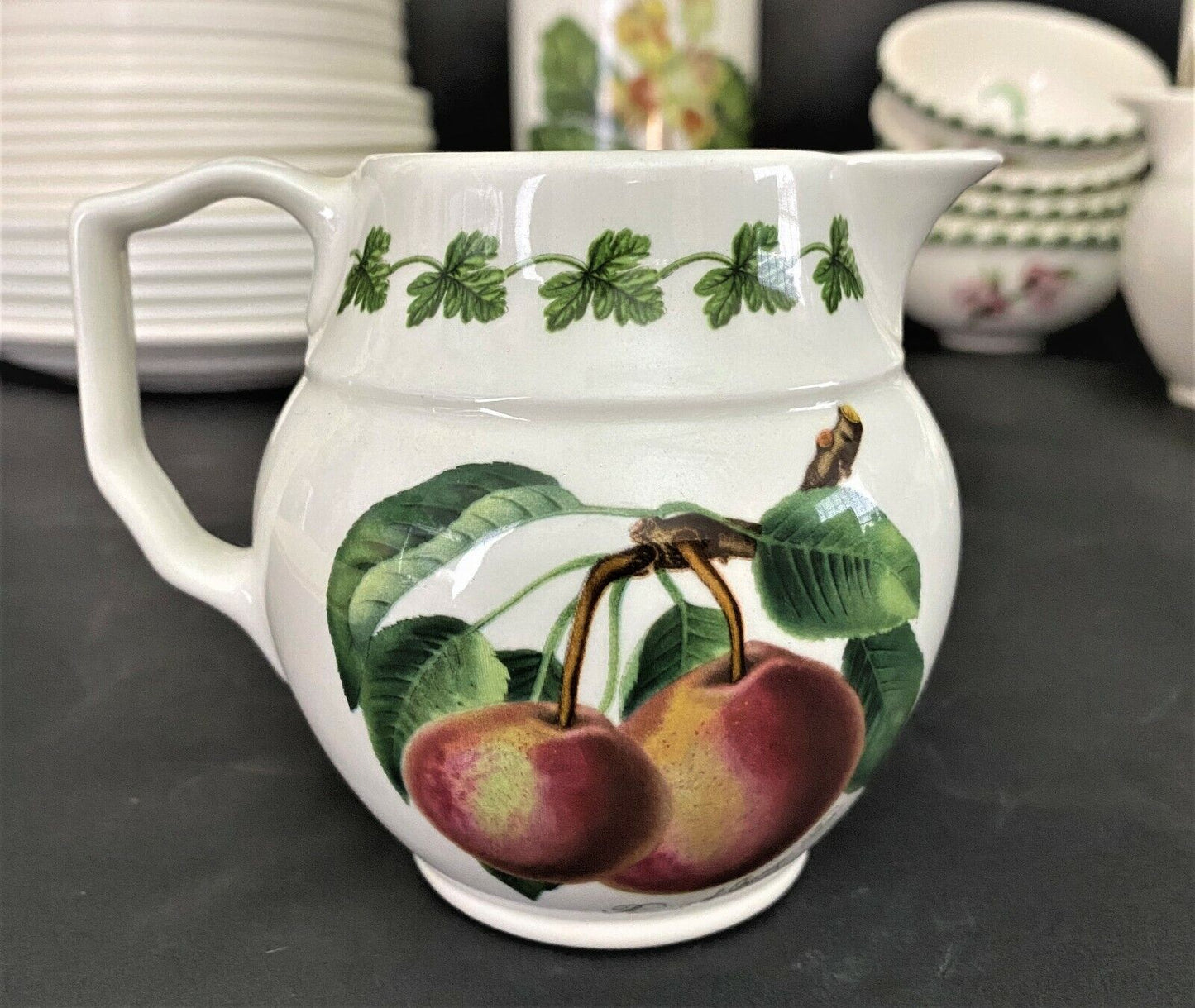 (1) PORTMEIRION Pomona Botanical Orange Pear Creamer
