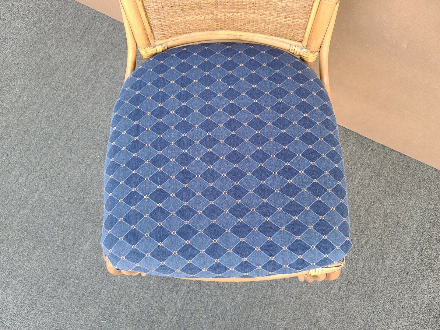 MCM BRAXTON CULLER Rattan Bentwood Bamboo Wicker Dining Desk Accent Chair