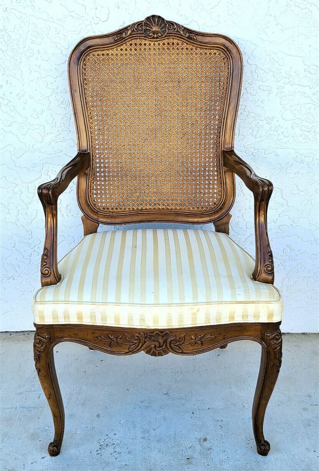 HENREDON French Provincial Cane Back Dining Chairs Model 2377 - Set of 5