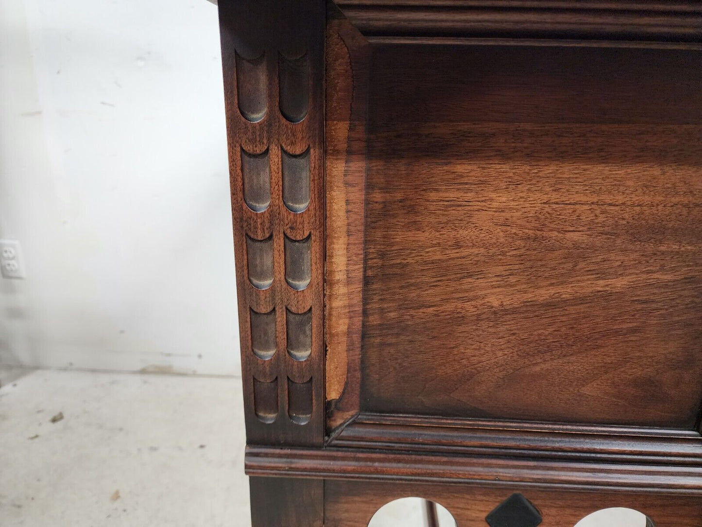 Antique Console Buffet Table Walnut by KITTINGER