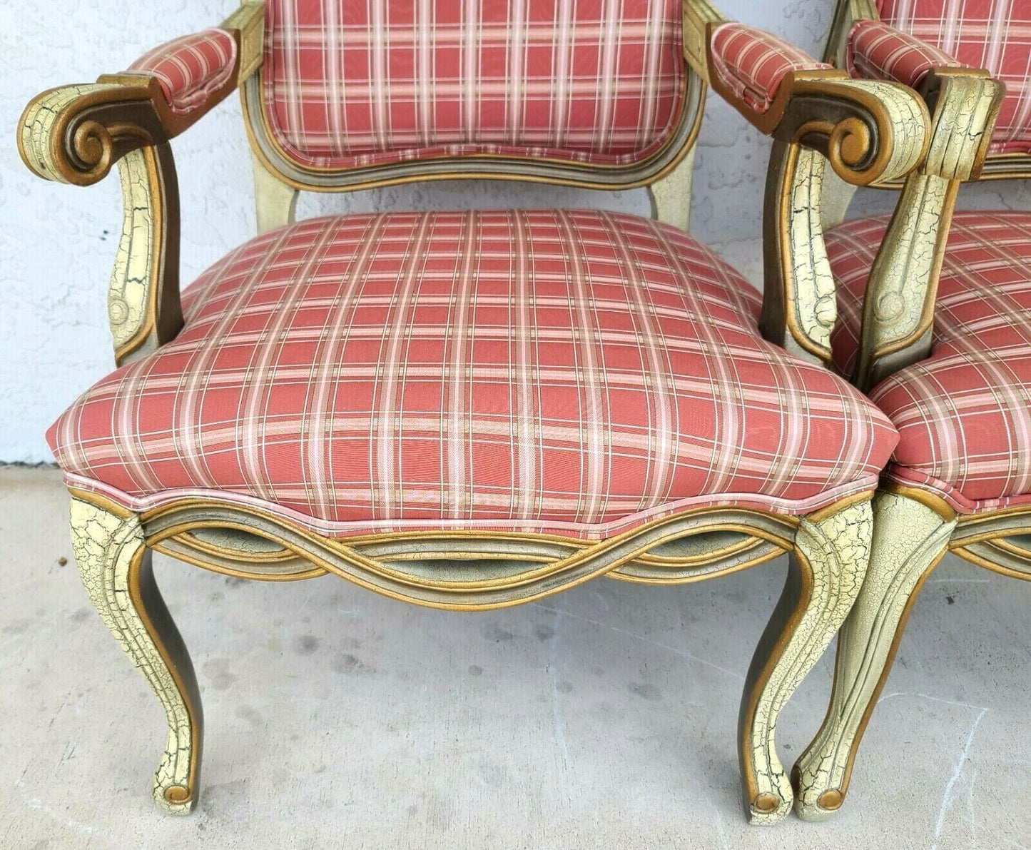 Italian Made French Louis XV Bergere Accent Dining Chairs by WESTLAKE