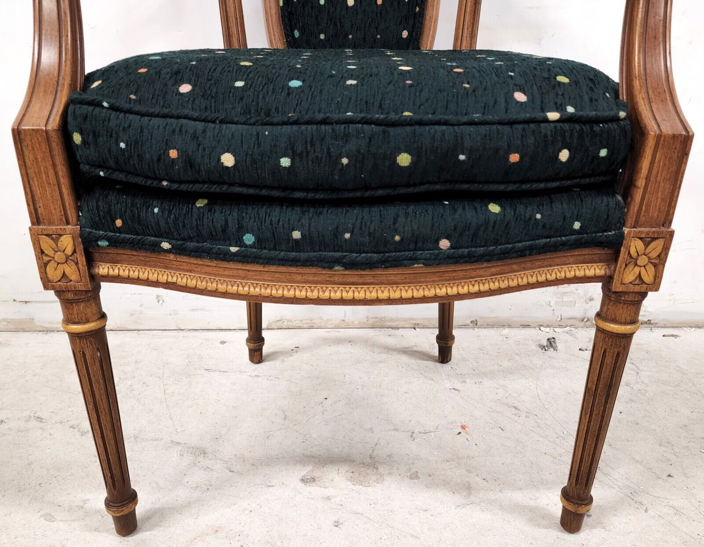 Vintage Italian Renaissance Desk Dining Accent Armchair