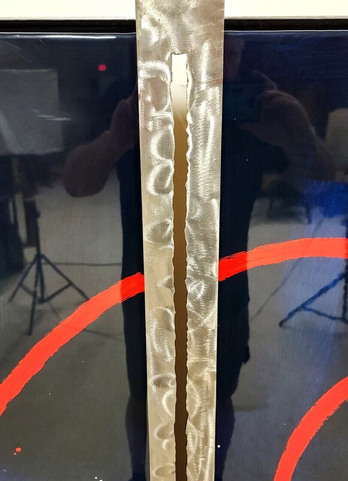 Monumental 61 x 51 Mid Century Modern Abstract Painting Sculpture by SCOTT HILE