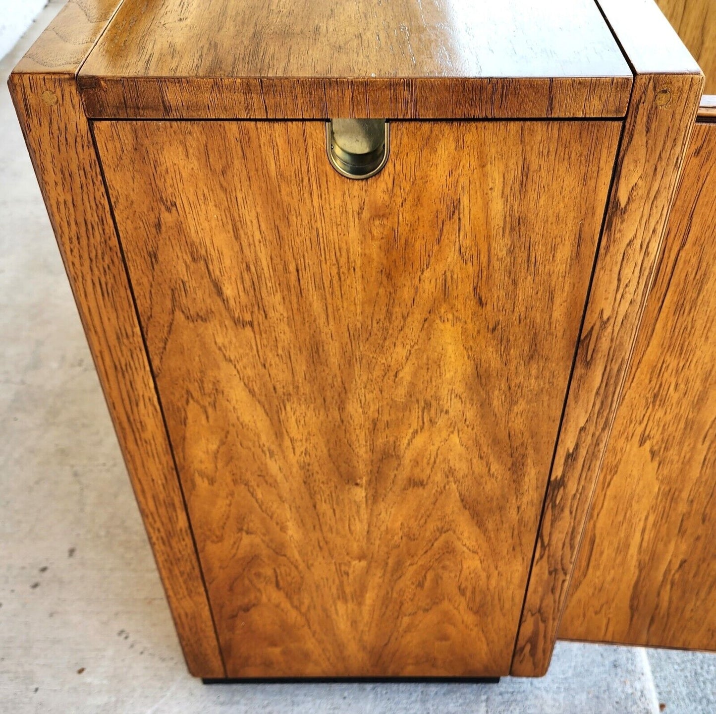 Vintage Dry Bar Buffet Sideboard Campaign Style PREFACE By DREXEL