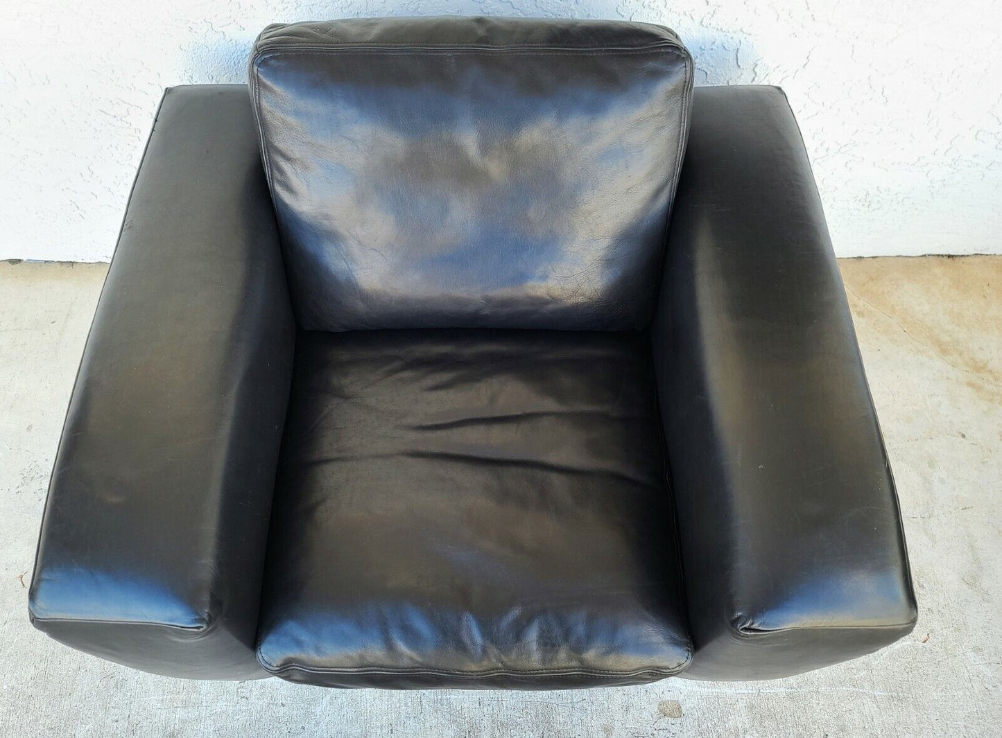 MCM Aniline Leather Black Armchair by KOINOR Germany