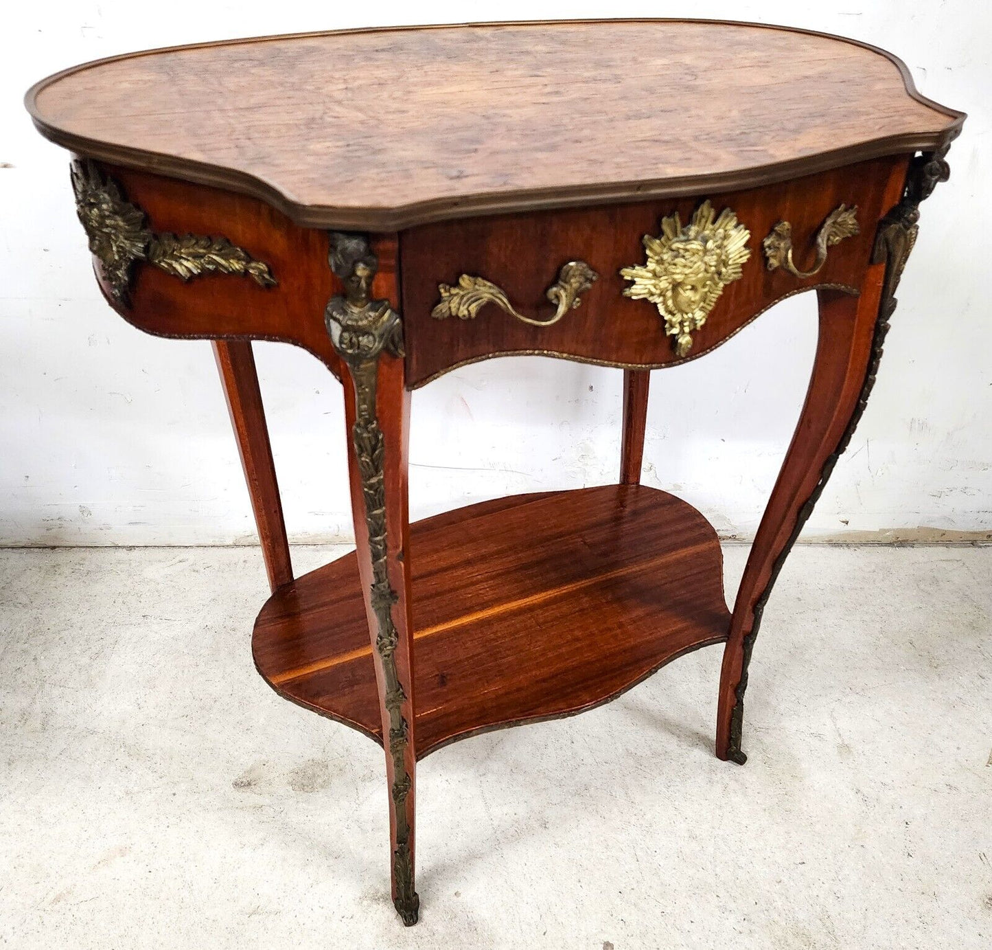 French Center Accent Lamp Table Louis XV Ormolu Mounts
