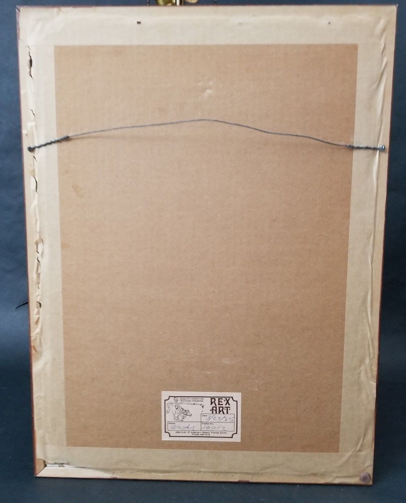 1985 Original TOM ANDERSON Hand Signed Acrylic Painting Geological Abstract