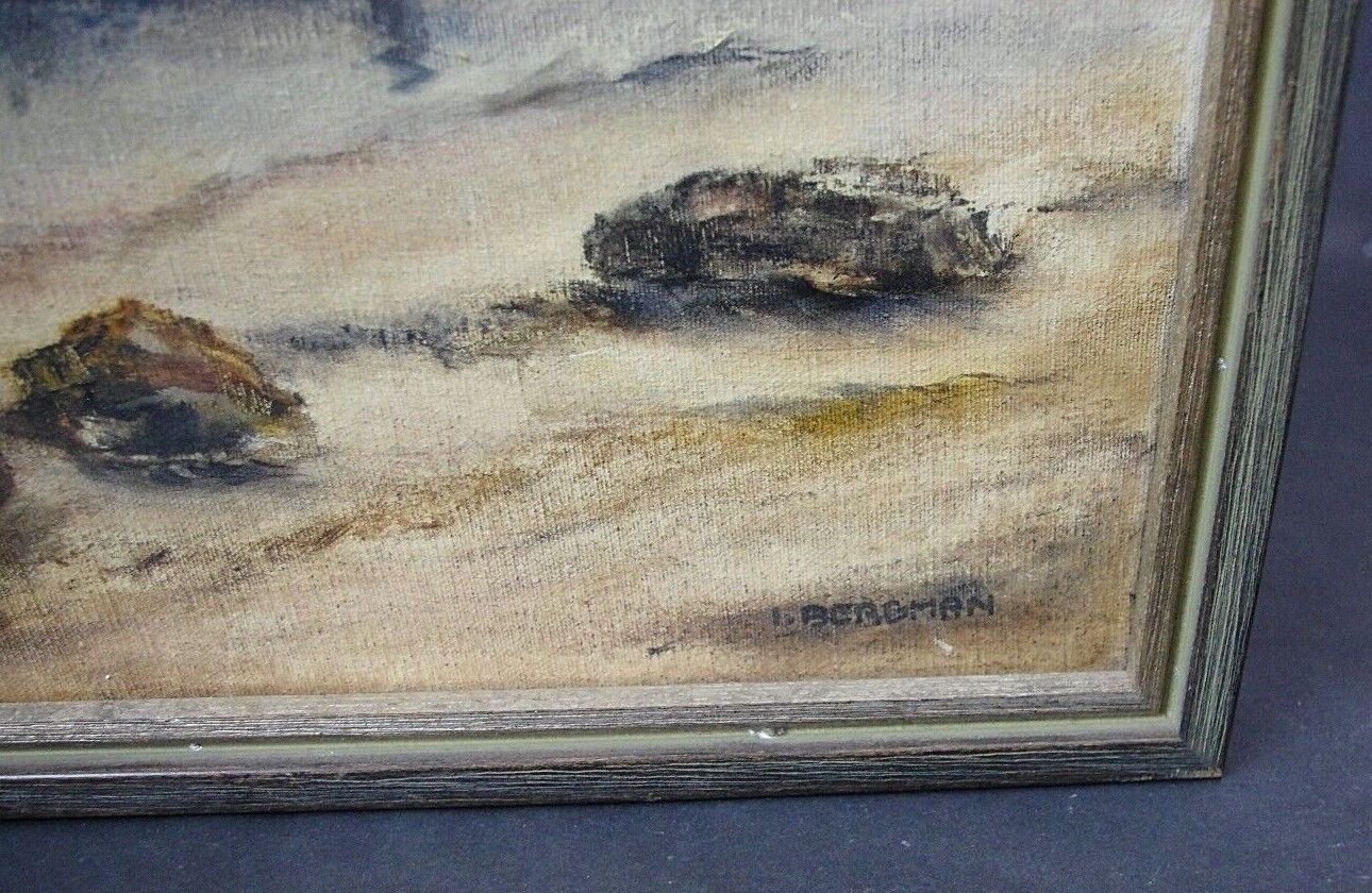 Ilse Dilloff Bergman Oil Painting on Canvas Original Signed Ocean Bay