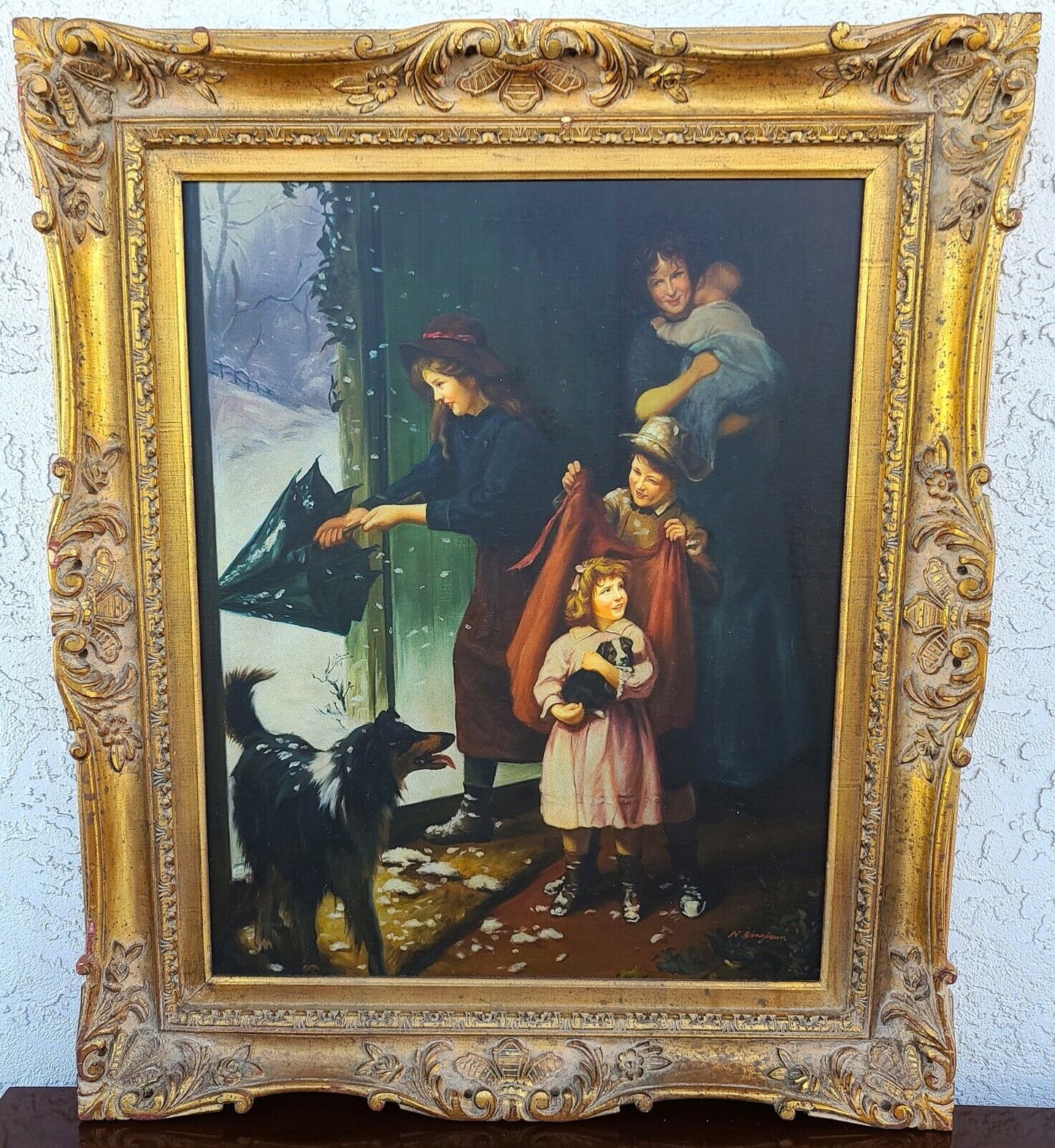 N Henry Bingham (AMERICAN, b 1939) Original Oil Painting on Canvas Signed Framed