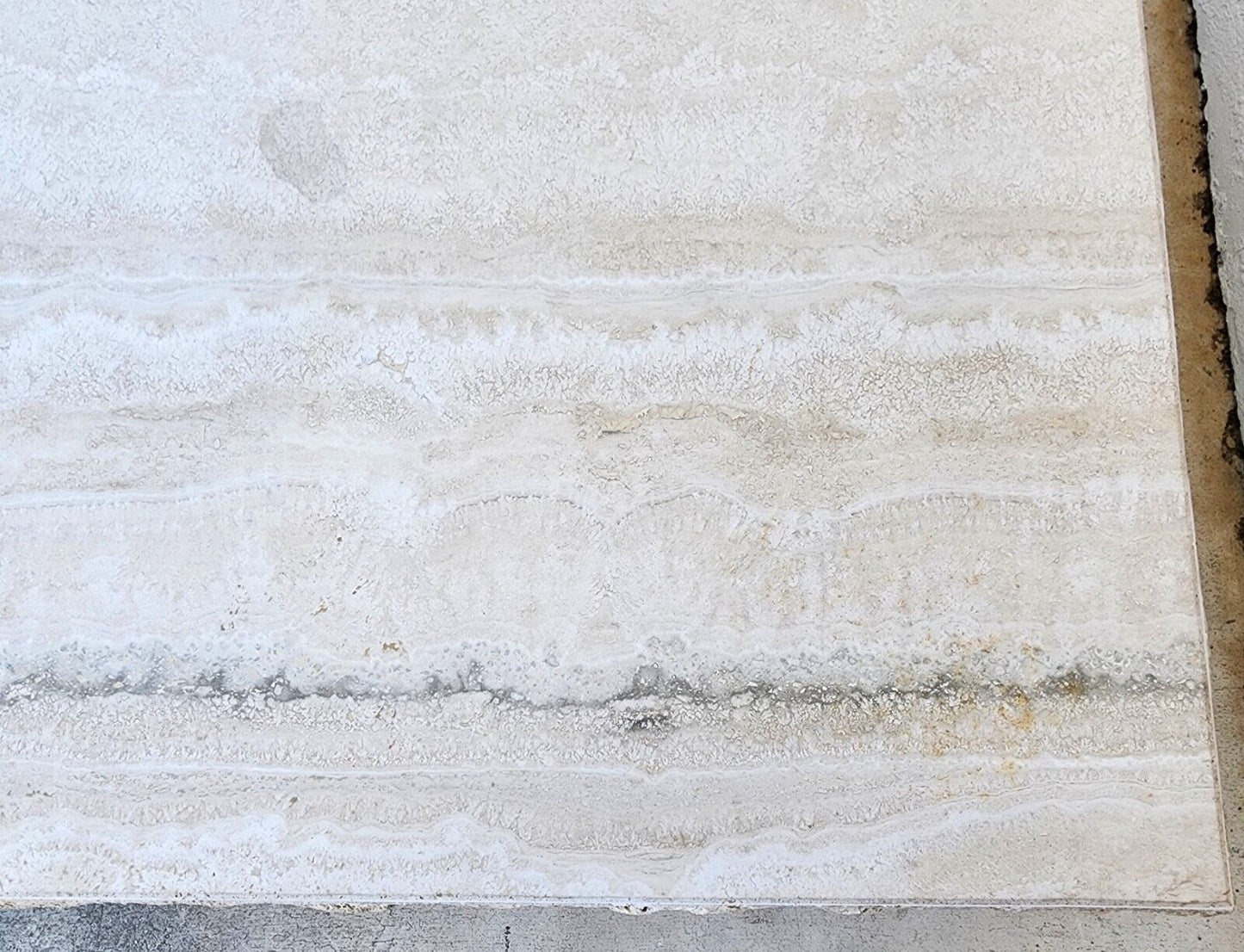 Travertine Coffee Table Italian Live Edge 1970s by STONE INTERNATIONAL