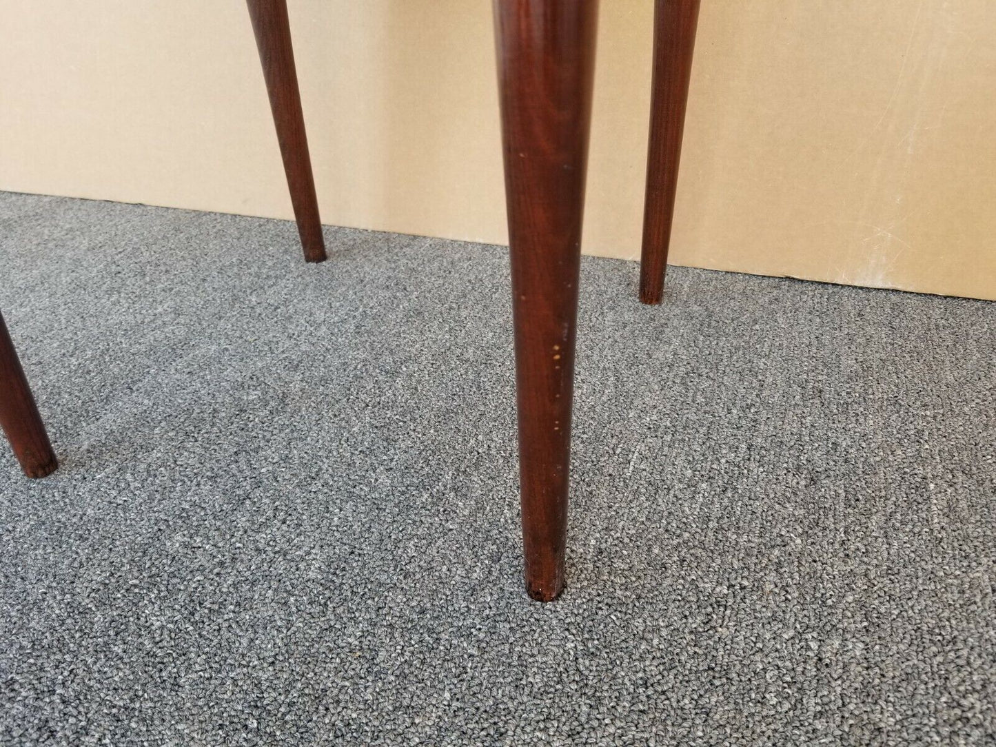 Set of 3 Vintage Mid Century Modern Tile Mosaic Stackable Drink Side Tables