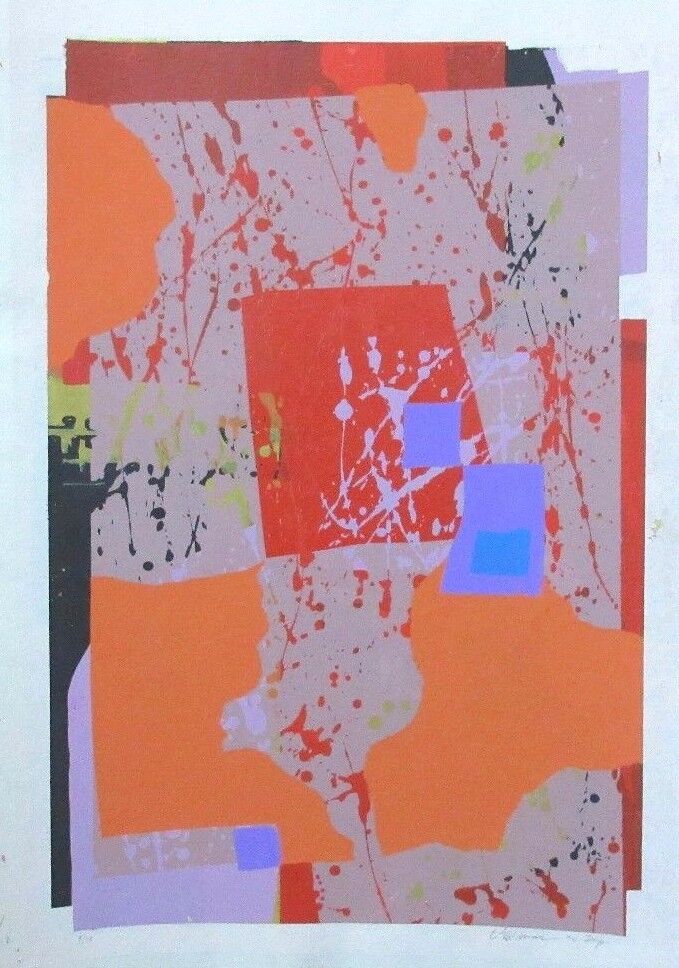 1960 Edward Goldman (1916-2006) Signed Lt Ed 4/46 Imp. Serigraph "HIDDEN BEAUTY"