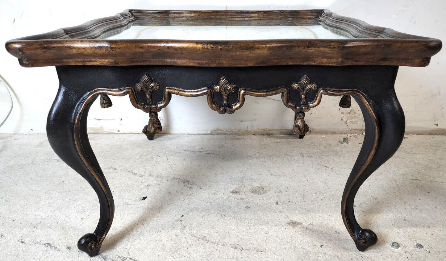 French Louis XVI Églomisé Mirror Top Coffee Table by JOHN RICHARD