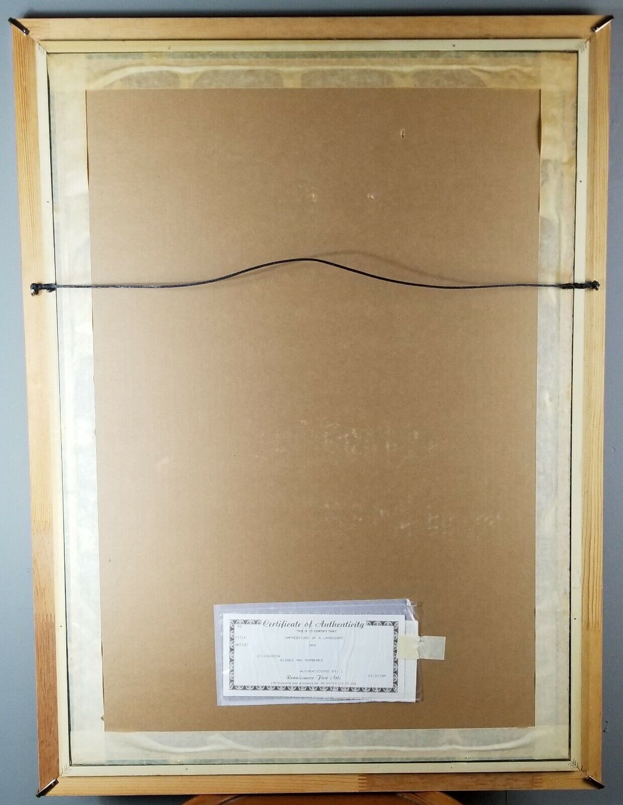 PETER MAX " Impressions of a Landscape " Serigraph Signed #ed COA Original Frame