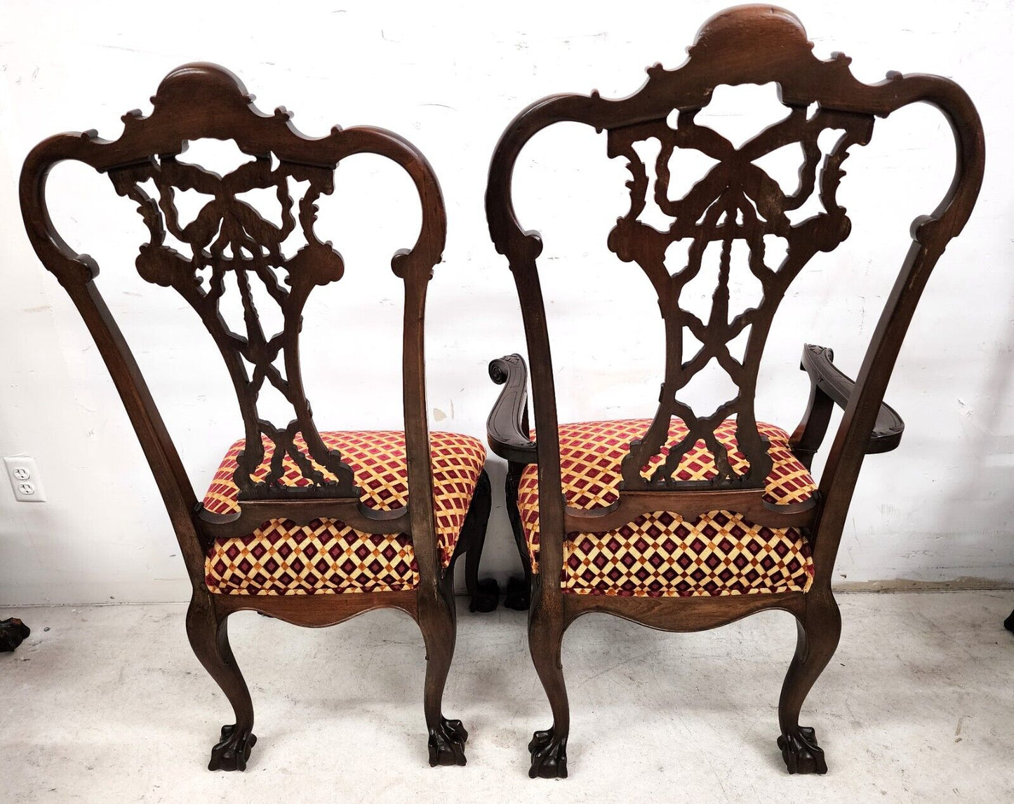 (10) Antique Chippendale Dining Chairs Mahogany as Featured in FORBES Magazine