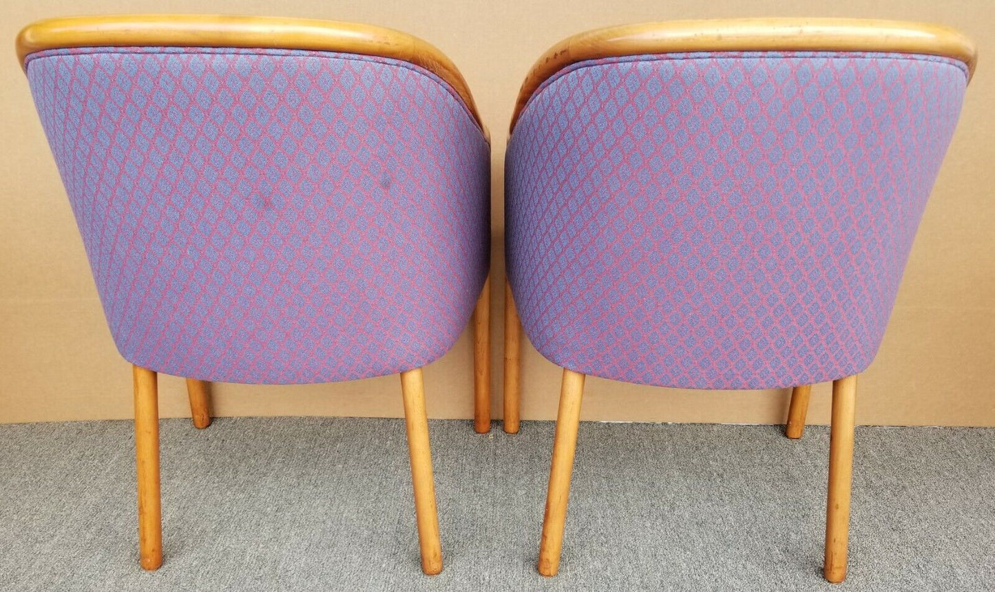 Vintage Mid Century Modern WARD BENNETT for Brickell Armchairs - A Pair