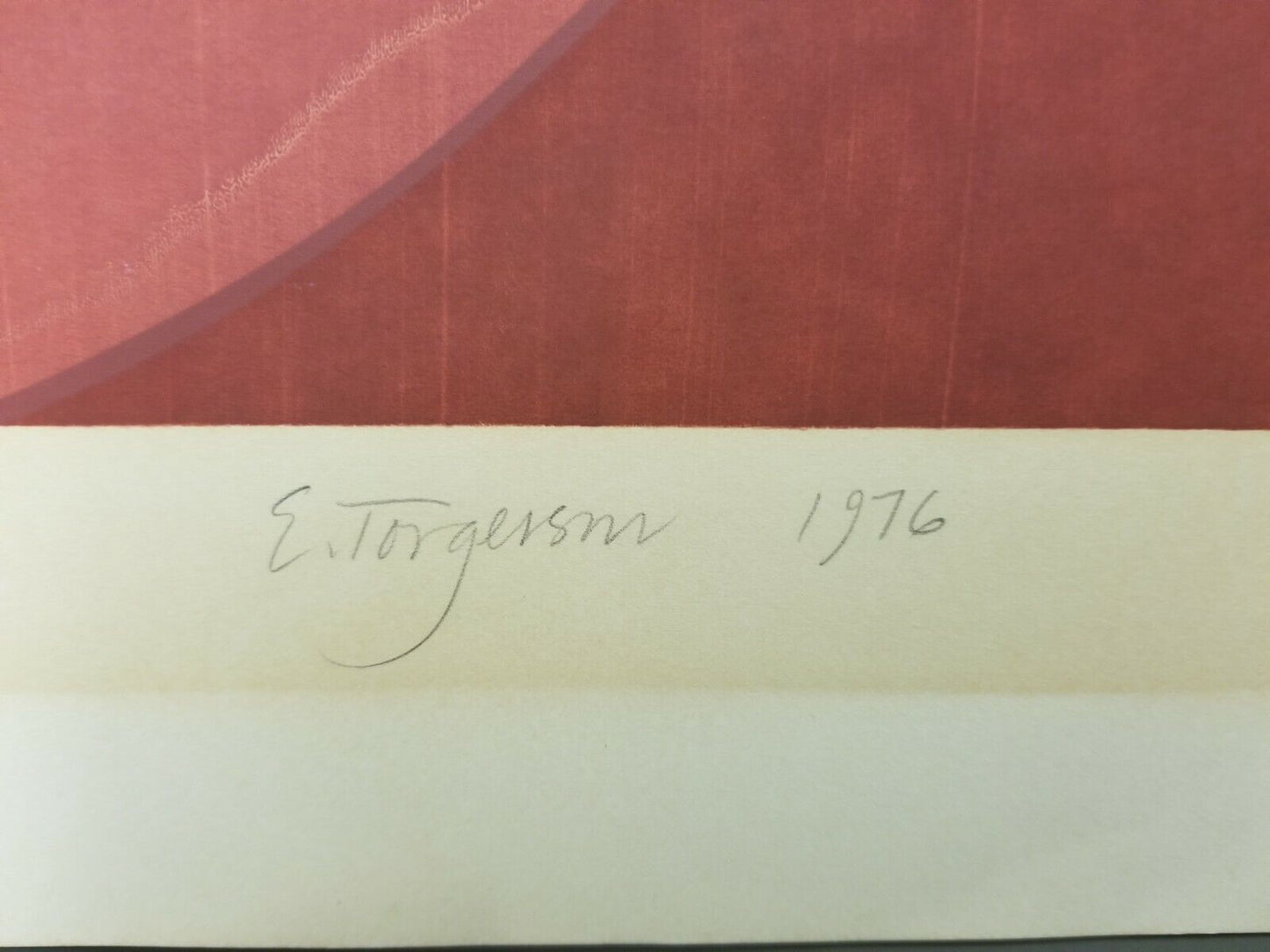 1976 EUGENIE TORGERSON Signed Titled Abstract Serigraph Silkscreen Lt Ed 4/10