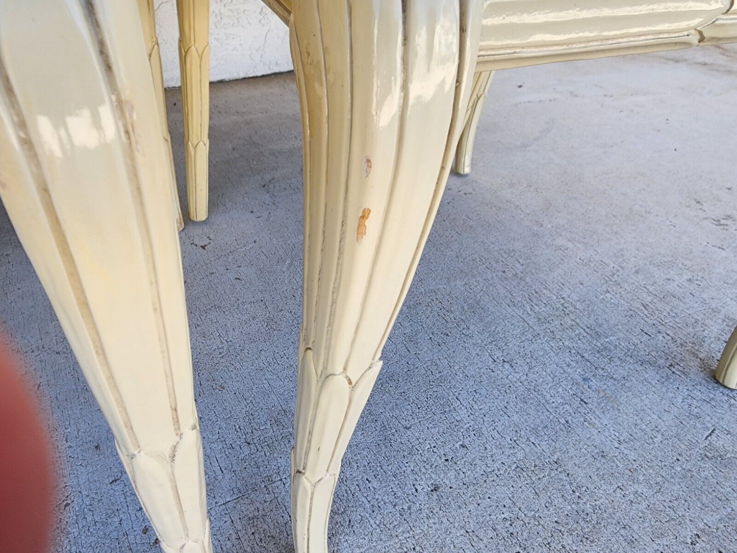 Faux Bois Dining Chairs Lacquered by CENTURY FURNITURE Set of 6