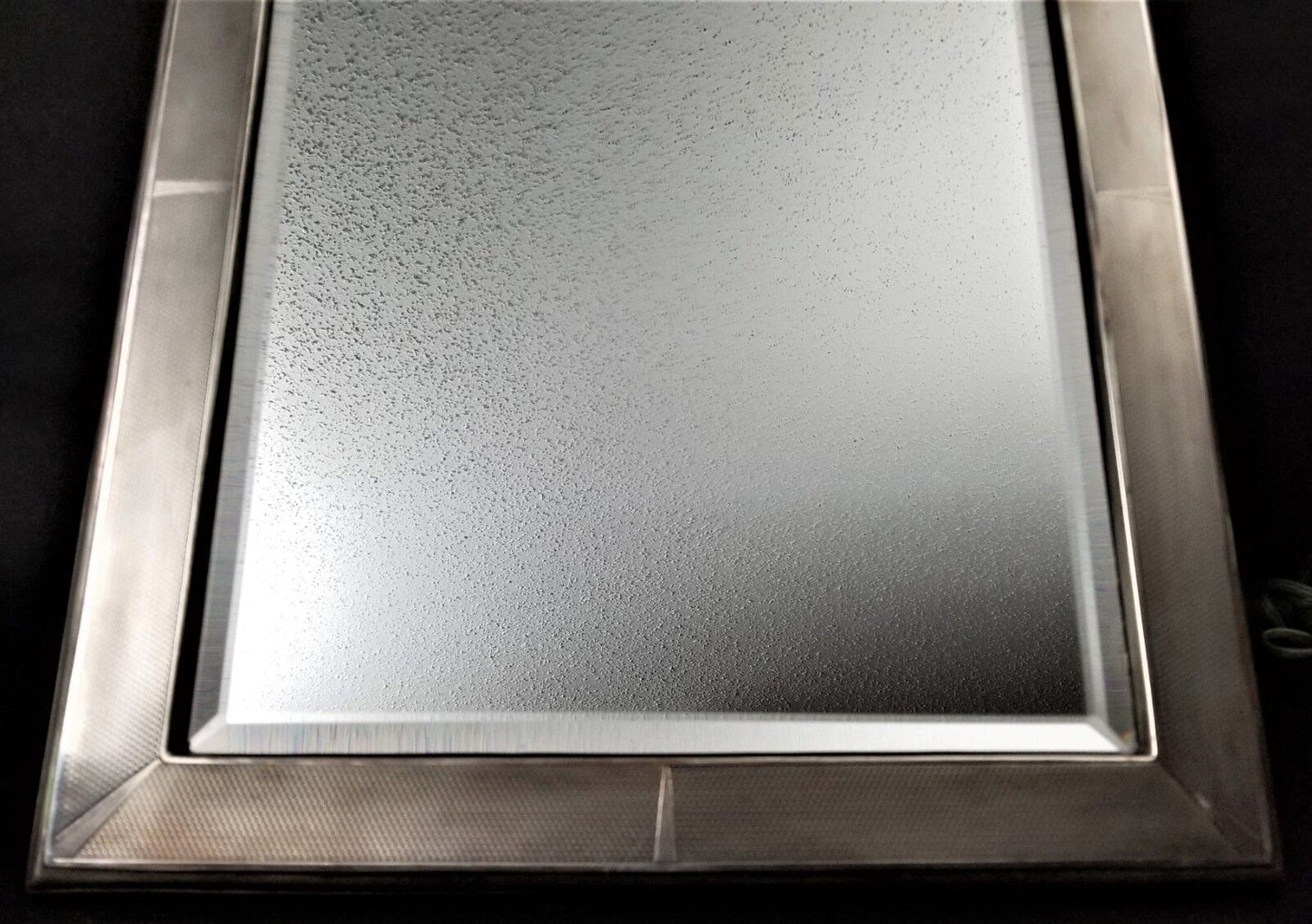 Antique Charles & Richard Comyns Sterling Silver 24" Art Deco Vanity Mirror