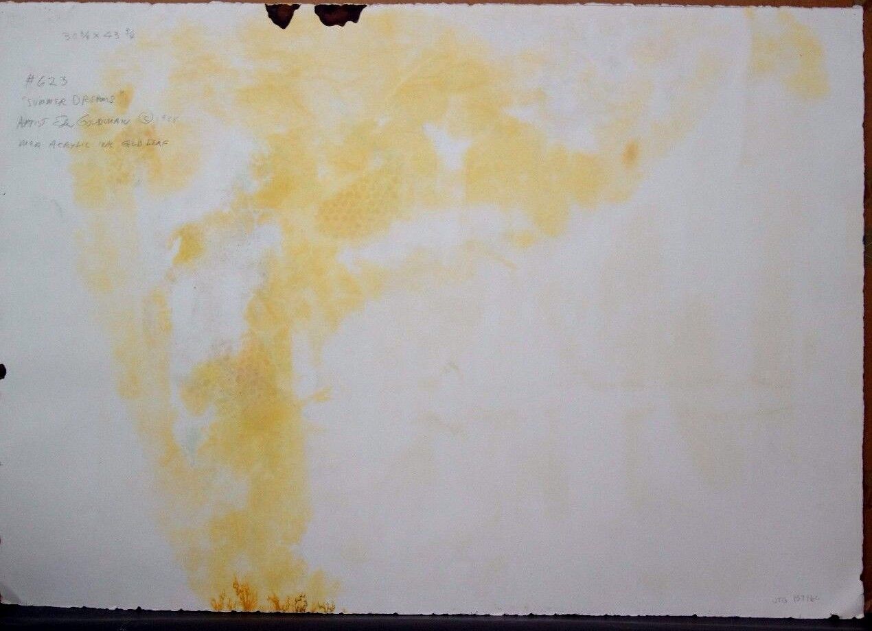 1988 Edward Goldman (1916-2006) "Summer Dreams" Acrylic Painting Signed