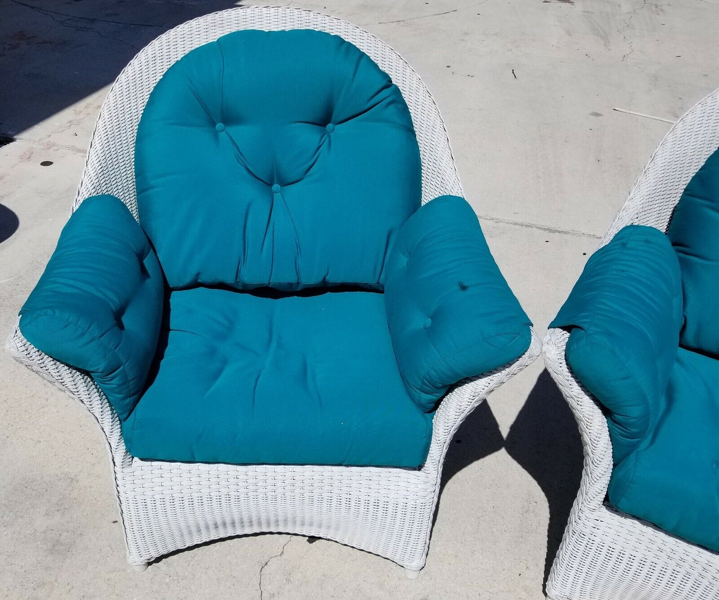 LLOYD FLANDERS Loom Wicker Oversized Armchairs Chairs Weather Resistant