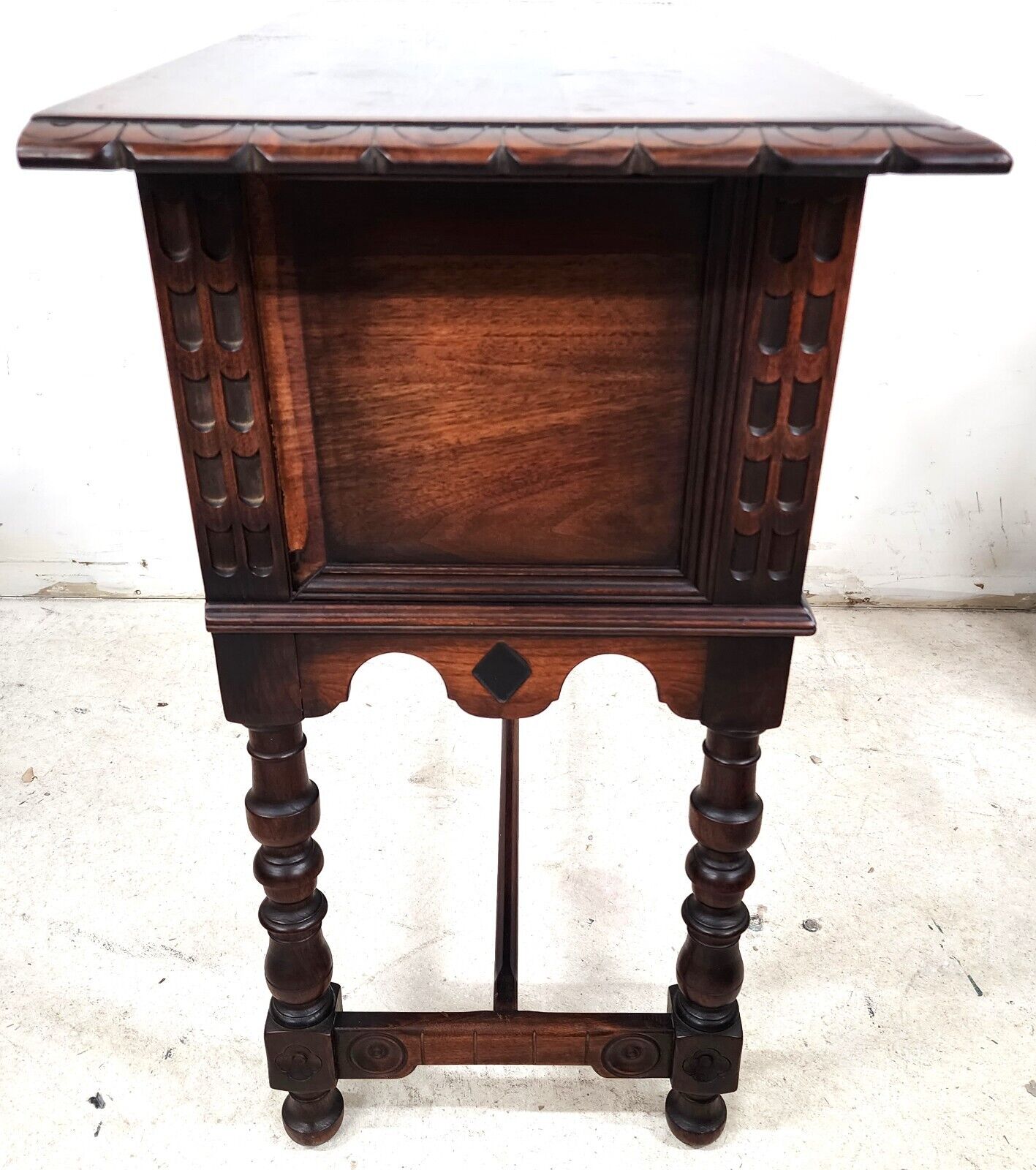Antique Console Buffet Table Walnut by KITTINGER