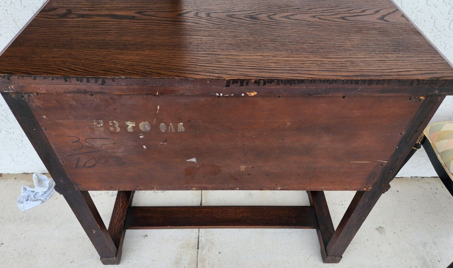Antique Buffet Sideboard TV Table Oak Early 1900s