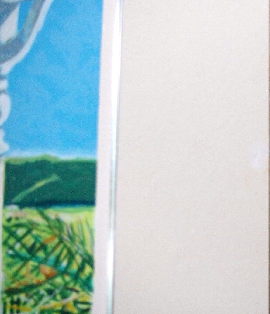 ROBERT AARON FRAME Ltd Ed 69/295 Pencil Signed Serigraph " View From The Balcony