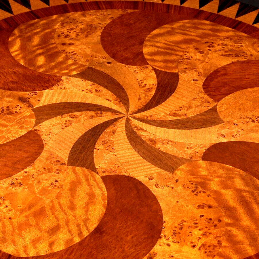 Center Table Swirling Teardrops Essential Collection by Theodore Alexander