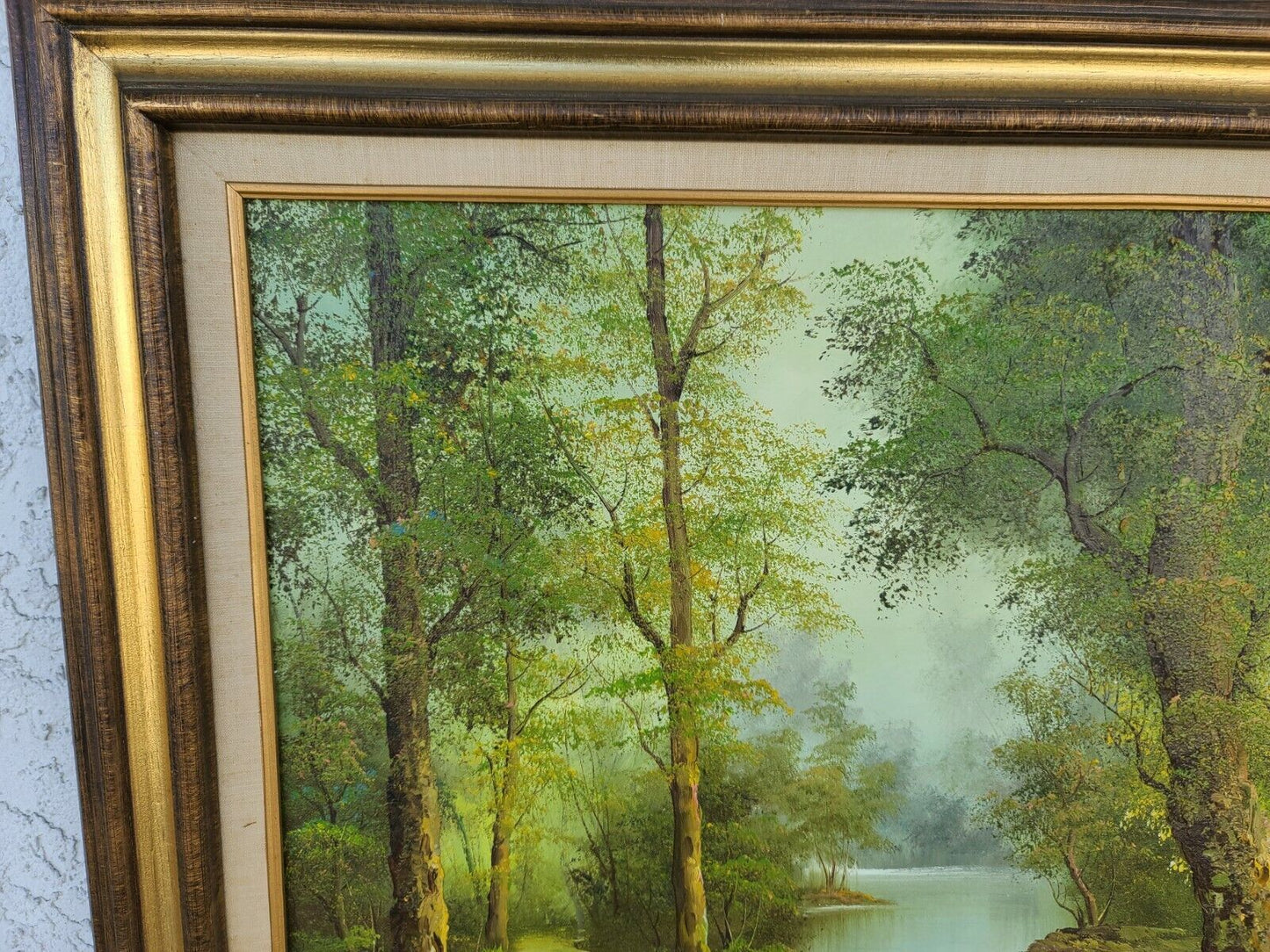 1987 Signed IRENE CAFIERI Landscape Oil Painting " Bowen Hones "