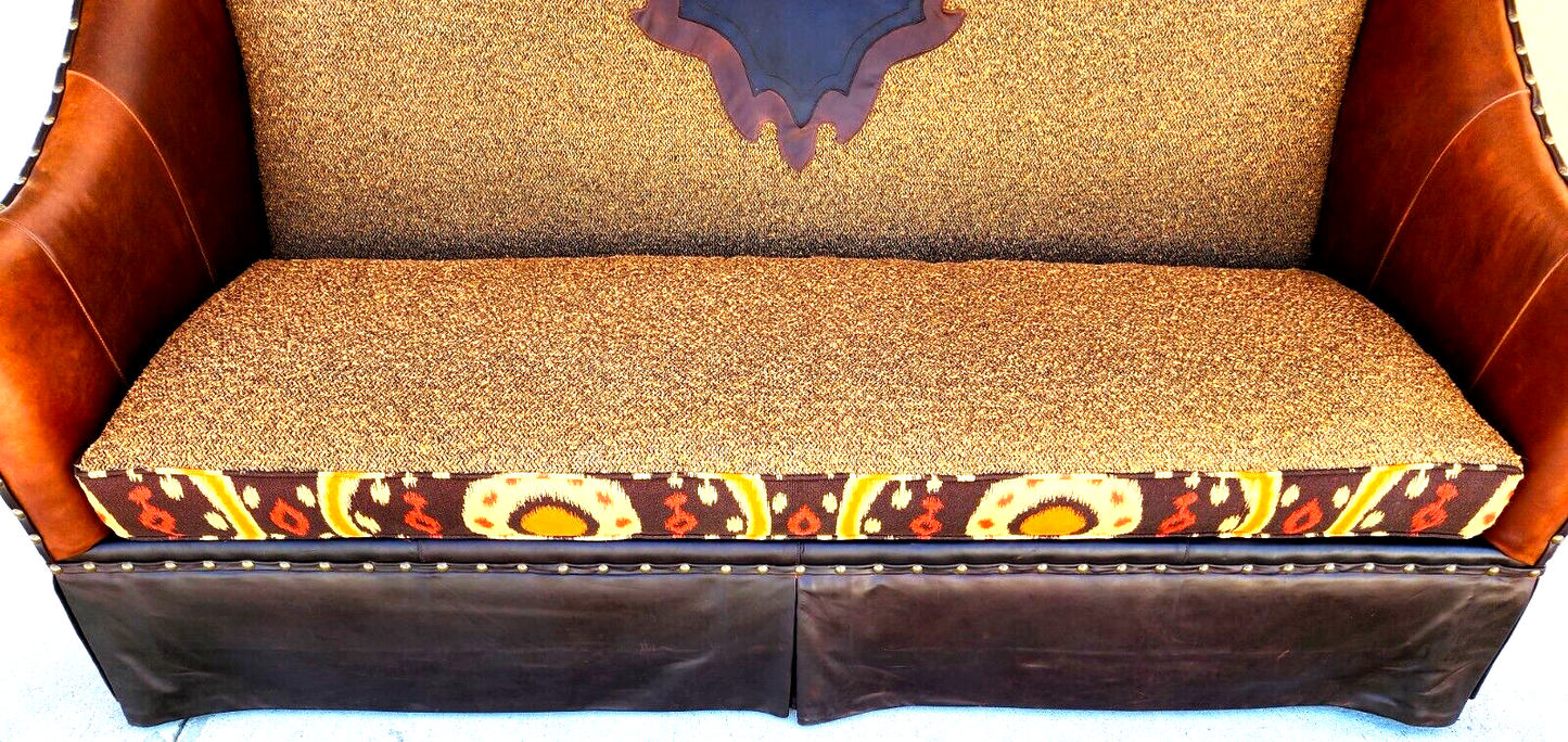 Western Leather Sofa by PAUL ROBERT