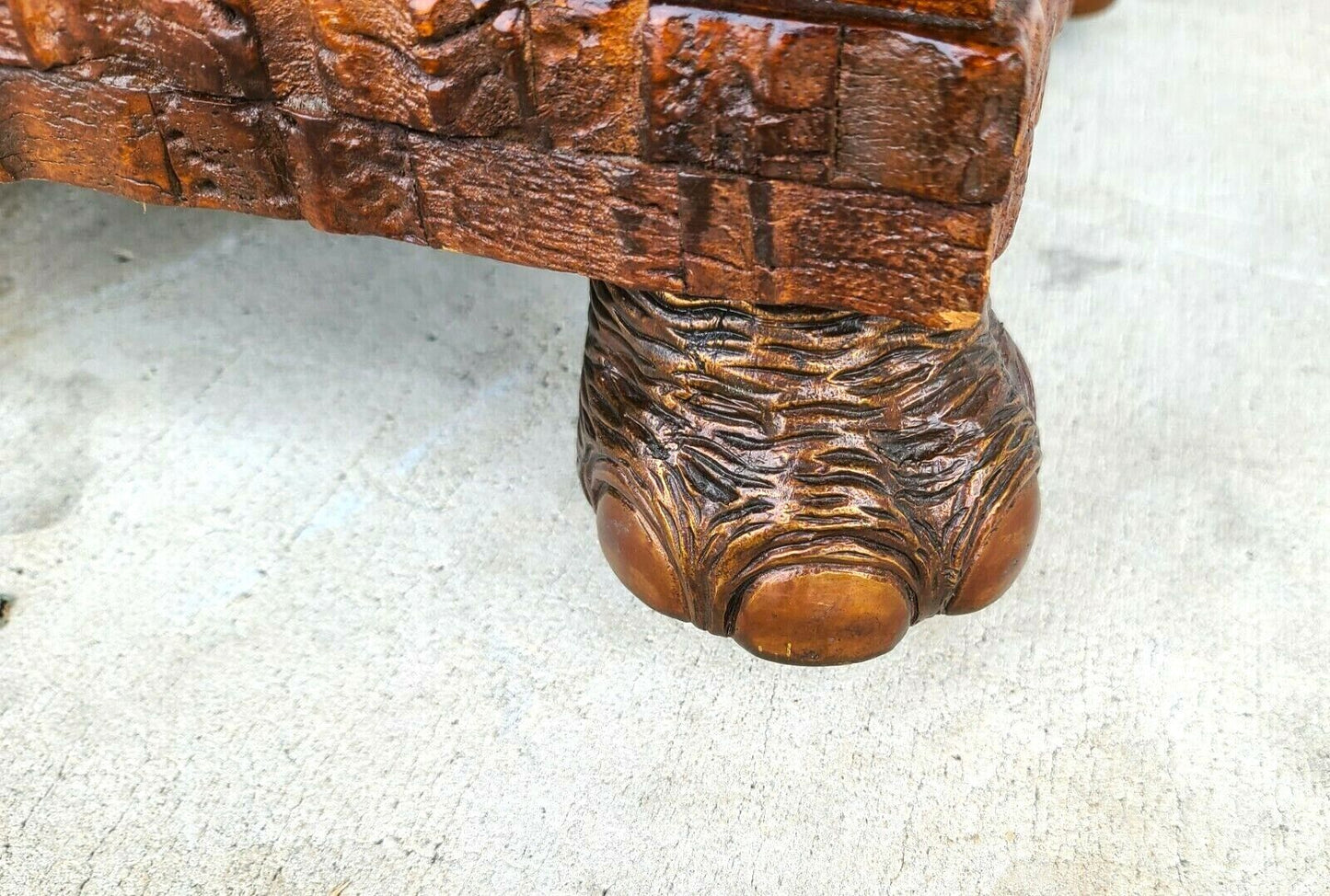 Huge Coconut Shell Brass Elephants & Brass Top Bar Cabinet by LLOYD BUXTON