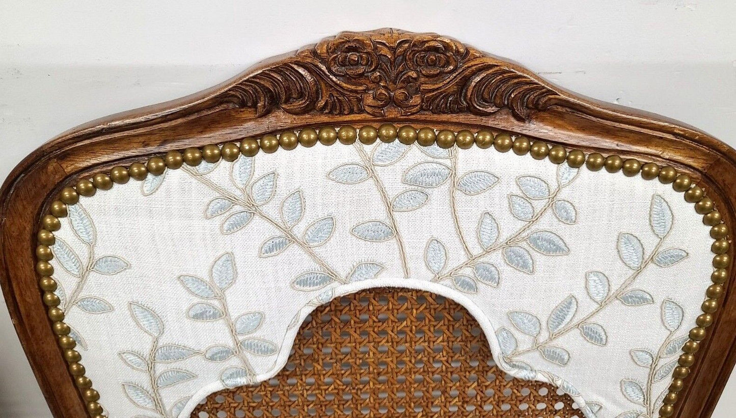 (6) French Provincial Cane Dining Chairs by CENTURY FURNITURE