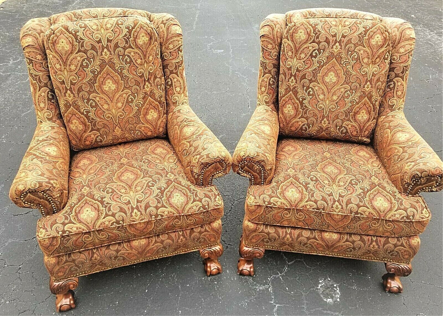 Wingback Lounge Chairs Set of 2 by TAYLOR KING