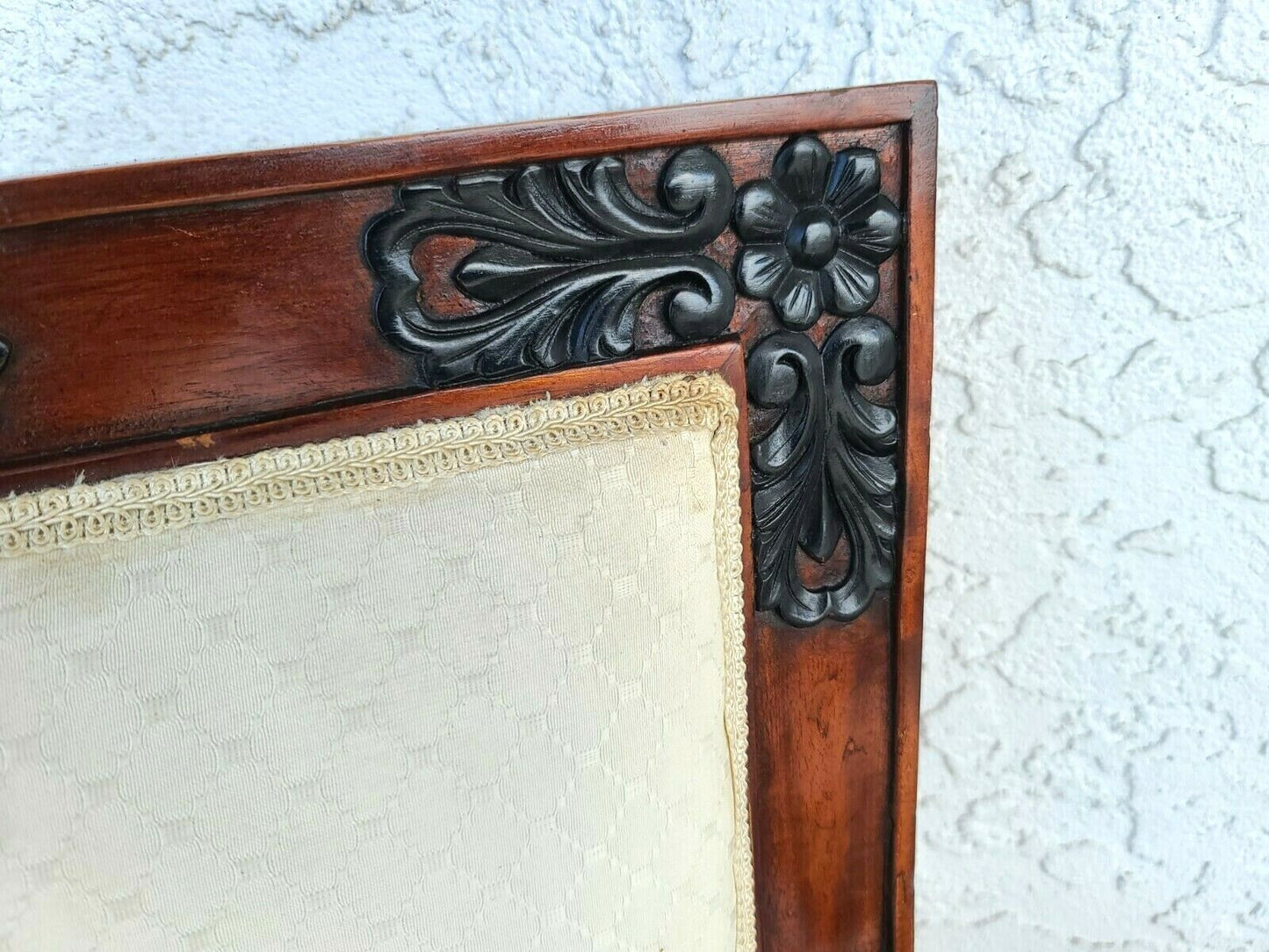 Pair of Hand Carved Mahogany Lions Head Armchairs