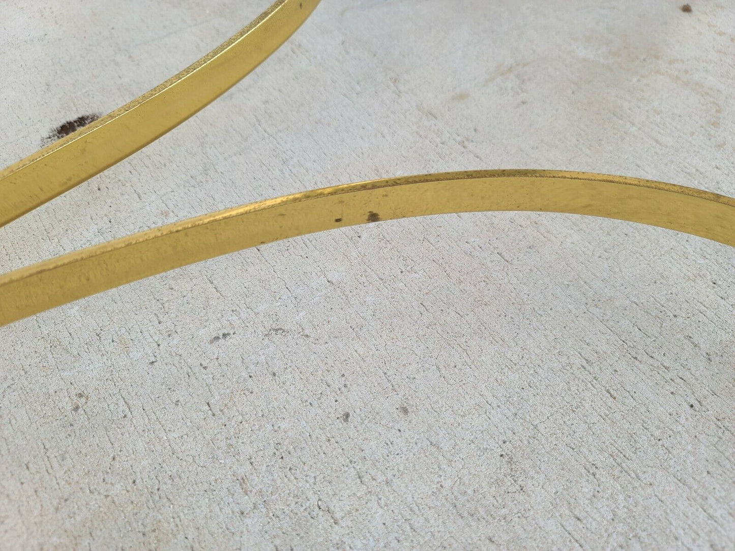 Vintage LaBarge Hollywood Regency Brass Hoof Footed Cocktail Coffee Table Italy