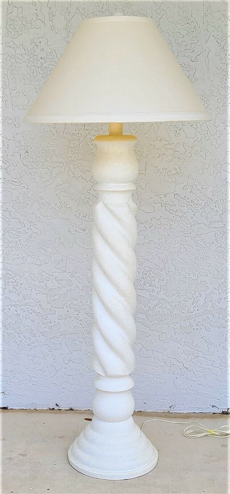 1970's MICHAEL TAYLOR Style Architectural Spiral Floor Lamp