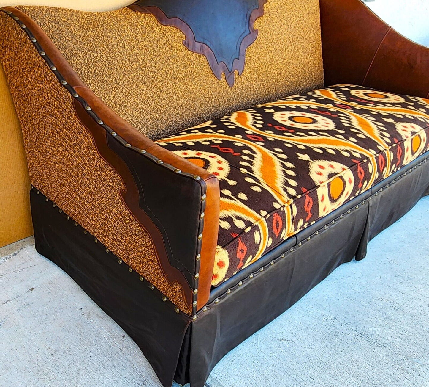 Western Leather Sofa by PAUL ROBERT