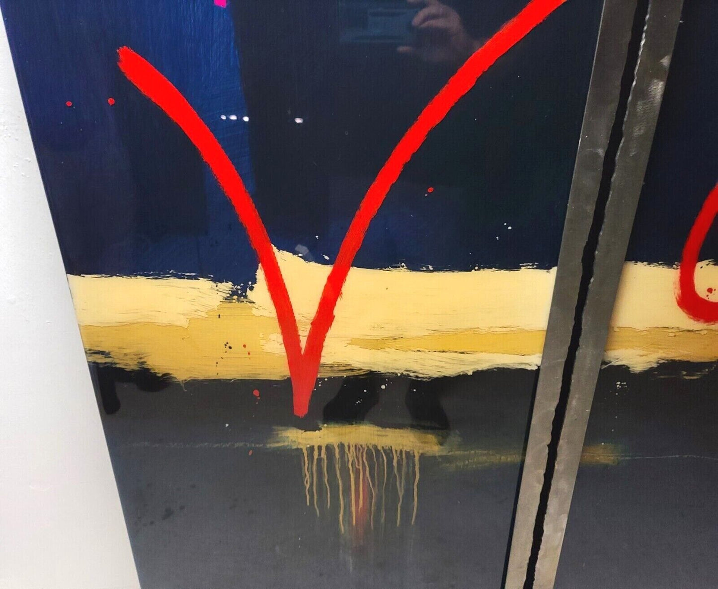 Monumental 61 x 51 Mid Century Modern Abstract Painting Sculpture by SCOTT HILE