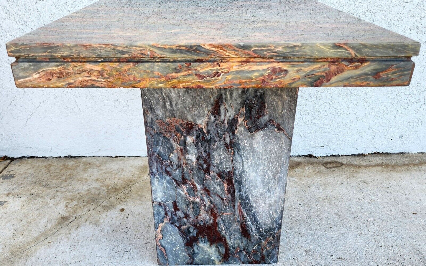 Marble Side End Accent Table Boho Vintage