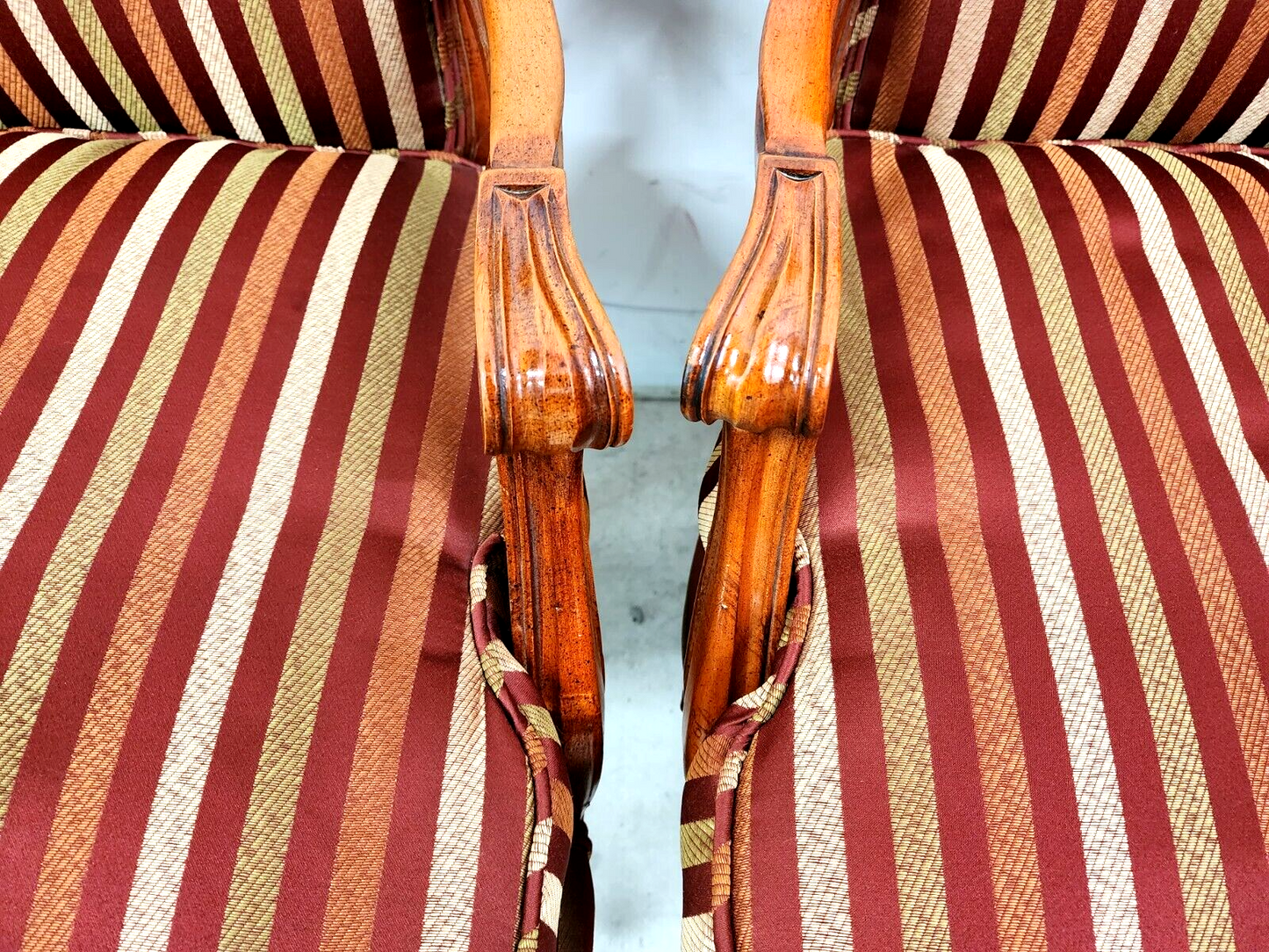 Pair of French Country Style Armchairs Accent Chairs