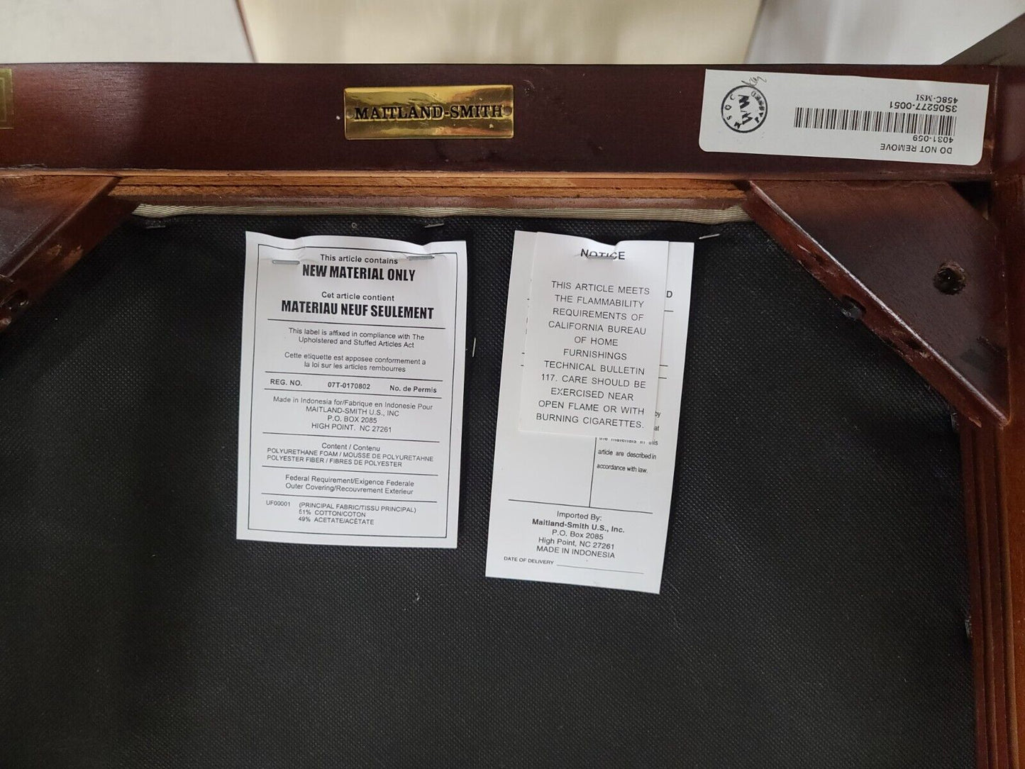 Set of 8 Mahogany Chippendale Dining Chairs by MAITLAND SMITH