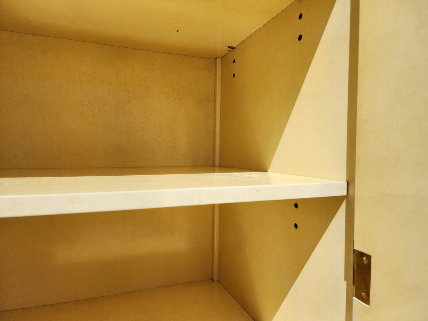 Faux Goatskin Display Etagere Bar Cabinets by JOHN STUART