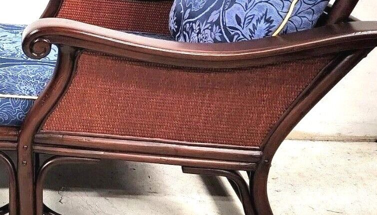 PALECEK Chaise Lounge Solid Wood Wicker