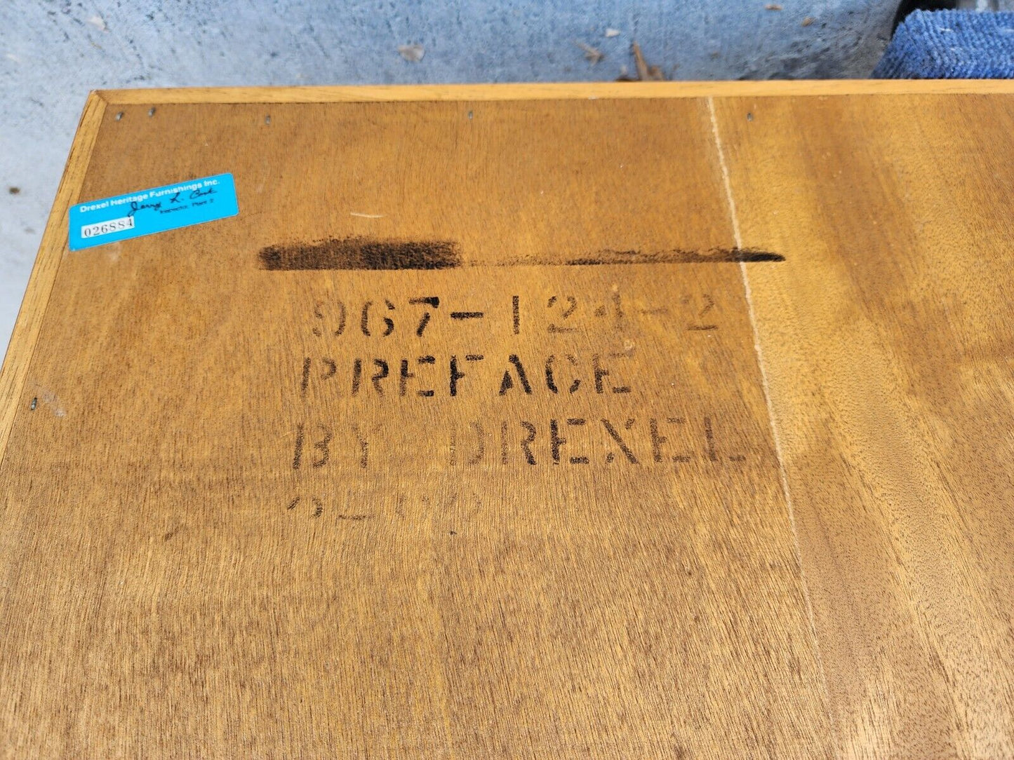 Vintage Dry Bar Buffet Sideboard Campaign Style PREFACE By DREXEL