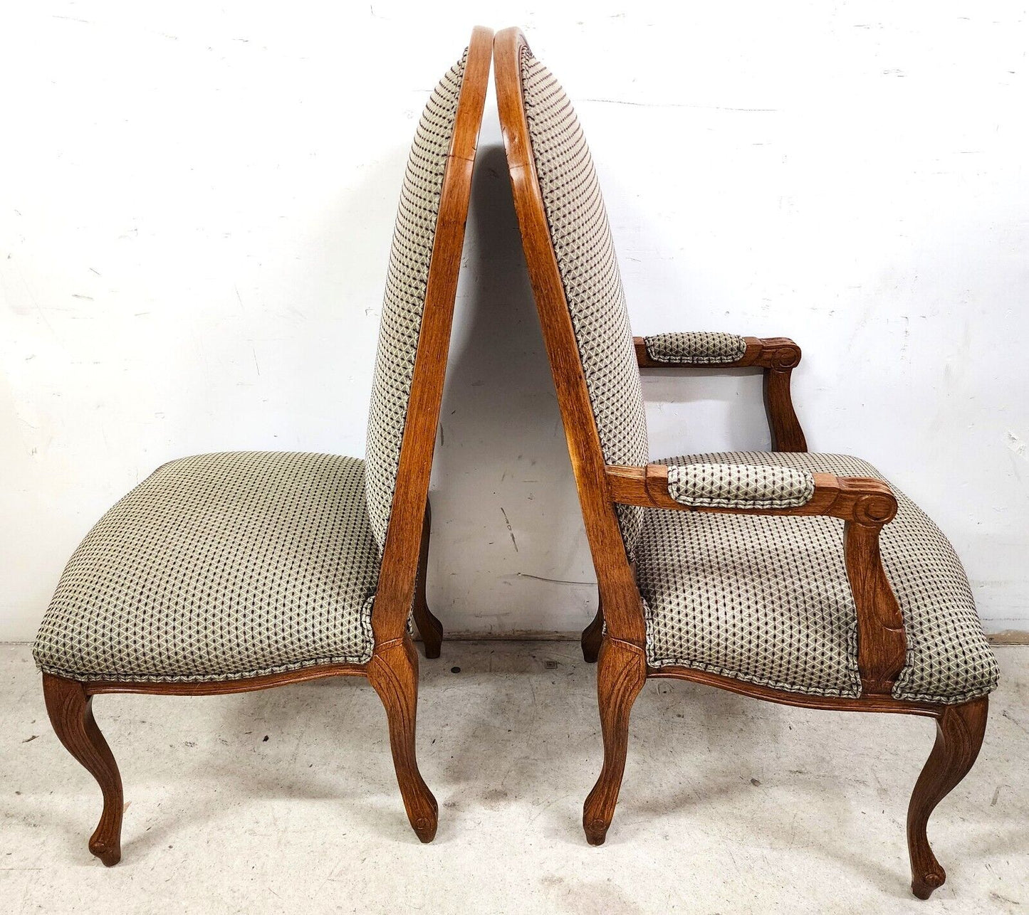 Set of 10 Louis XV French Dining Chairs Oversized