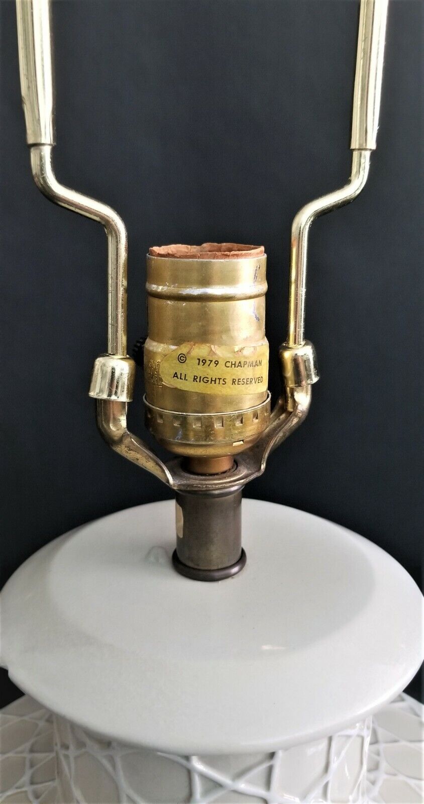 1979 Large CHAPMAN Iris Table Lamp
